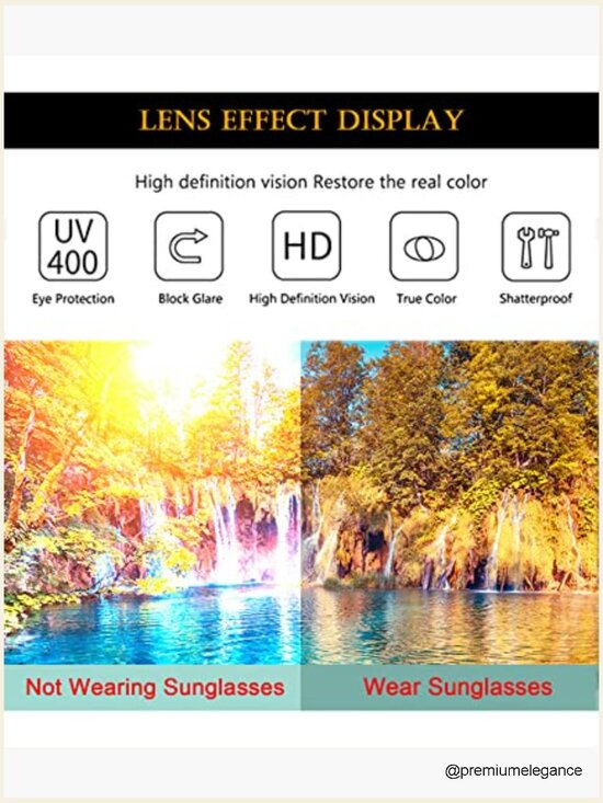 Thick Square Frame Chunky Rectangle Sunglasses Black UV400 Protective main image 6